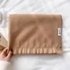 Scarves 2024 38 Colors Women's Winter Scarf Fashion Shawl Cashmere Hand Wrap Solid Color Head