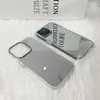 Plating Make up Spiegel Gevallen Voor iPhone 15 14 11 13 12 11 Pro Max Backed PC Cover Mobiel coque Case in opp zak 100 stuks