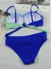 Sexig kvinnors baddräkt Ny push up bikini solid badkläder kvinnor simning baddräkt för kvinnor 2 peice set monokini biquini