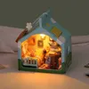 Architektura/DIY HOUSE DIY Mini Dollhouse Ręcznie robione różowe dziewczęce serce mleko karton lalka dom casa miniaturowe zabawki urodzinowe prezenty dziewczęta
