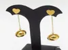 Fashion Stainless Steel Color Gold Rose Round Ball Long Drop Earrings Jewelry For Women 2106162651429