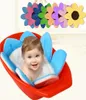 Nieuwe Babybadje Opvouwbare Bloeiende Bloemvorm Mat Zachte Zitting Baby Wastafel Douche Baby Bloem Spelen Badkussen mat2855928