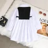 Mädchen Kleider Frühling Herbst Mädchen Koreanische Mode Kleid Für Langarm Casual Prinzessin Bogen Kinder Vestidos Kleidung