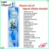 Vapme shisha15000Puffs engångs elektronisk cigarett puff15000e cigarett atomer vapes penna mesh spol pod 650 mAh uppladdningsbar 0% 2% botten med ljus 24 smaker