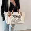 Canvas tas voor vrouwen 2022 nieuwe enkele schoudertas Koreaanse versie Instagram crossbody tas Grote capaciteit reishandtas tas 220306