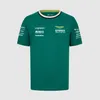 Barnens fotbollsskjortor Aston Martin Jersey T-shirt AMF1 23 24 Officiellt herr Fernando Alonso T-shirt Formel 1 Racing Suit F1 Shirt Moto Motorcyc Tees