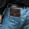 مقاطع مالية Humerpaul محفظة قصيرة رجال من جلود جلدية حقيقية جيب جودة عالية الجودة ذكور حامل بطاقة RFID محفظة خمر الاعتماد Walet L240306