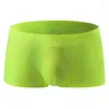 Cuecas 4 homens sem costura boxers macio cueca cueca masculina spandex 3d virilha boxer nylon homem shorts desliza 00806