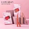 Lip Potloden Handaiyan 12 Stuks Matte Waterdichte Fluwelen Naakt Lippenstift Potlood Sexy Rood Bruin Pigmenten Make-Up Langdurige Profissional