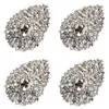 Pins broches 3,8 polegadas extra grande coração de vidro cristal diamante casamento nupcial gota broche entrega jóias dhvhh