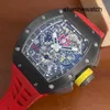 Orologio da uomo Orologi eleganti Serie di orologi RM RM011-FM Edizione speciale in titanio grigio 8MUM