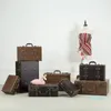 Famous Beauty Box jewelry Duffel Bags Brown Suitcases Trolley Case Hardside Spinner Luggage Pers258T