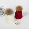 Berets Winter Männer Frauen Casual Acryl Gestreifte Gestrickte Hut Warme Beanie Cap Mit Pompoms Verdickte Skullcap Gorros