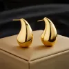 Semplice goccia d'acqua mini amore lacrima luminosa lucidata di San Valentino regalo 14k Gold Gioielli set di gioielli