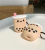 Étui d'accessoires de casque de dessin animé mignon pour Airpods Pro 3D perle lait bulle tasse de thé étuis de bouteille de boisson pour Apple Air pods 1 2 3 Wir2146450