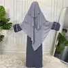 Ethnische Kleidung, dreilagiger Khimar mit Niqab, islamischer langer Krawattenrücken, Overhead-Gebet, Instant Hijabs, Eid Ramadan, Kopfschmuck, Roben, Schals