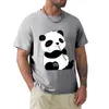 Polo da uomo T-shirt Panda Neri Personalizzati Personalizzati Progetta le tue magliette da uomo in edizione personalizzata