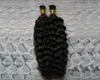 8A I TIP Human Hair Extension 100G Brazylian Deep Curly Keratin Stick Końcówka Hair Hair Hair Extensions