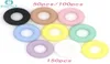 Kovict 50100150pcs runda silikon teether pärlor baby tandring ring 43mm mat klass halsband leksak 2108123684796