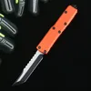 Тактический нож MT Orange 85 с ЧПУ 6061-T61, ручка из авиационного алюминиевого сплава высокой твердости, лезвие D2, инструмент для кемпинга, EDC, ножи в итальянском стиле США