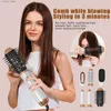 Hair Dryers 5-in-1 Hot Air Comb Set Electric Dry Hair Brush Multi functional Curling Brush Hair straightener Styling Tool Q240306