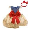 Mädchenkleider Mädchenkleider 2022 Festzugskleid für Babys Kleinkind Geburtstagsfeier Erste Brautjungfern Kind Hochzeit Vintage Drop Deli Dhi3G