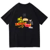 2024送料無料vローンズメンズTシャツ夏の女性デザイナーTシャツバタフライプリントショーツTシャツファッションティートップスマンSシャツ衣料品通り