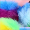 Haaraccessoires Colorf Haarband Pluizige Haarbal Hoofdband Kinderen Meisjes Dames Prinses Verjaardag Pompon Hoofddeksels Geschenken Drop Delivery Prod