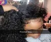 Deep Curly 360 Lace Front Human Hair Wigs 250 Density 13x6 Lace Frontal Wig Brazilian Short Bob Lace wig1030508