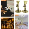 Candle Holders 2 PCS European Style Candlestick Decoration Metal Stand Party Candleholder Retro Zinc Alloy Dinner Table