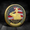 Arts and Crafts Commemorative Coin The US Air Force Commemorative Medal is made of threedimensional relief baked paint and metal craftsmanship to create a badge T240