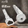 Mini-Schlüsselanhänger für den Außenbereich, multifunktional, faltbar, Obstmesser aus Edelstahl, EDC-Werkzeug 472815