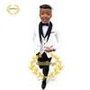 Boys Suit Wedding Tuxedo 3 Piece Shawl Collar Jacket Pants Vest Child Formal Blazer Set Slim Fit Outfit costume garcon mariage 240226