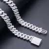 Custom Made 10k 14k 18k Solid Gold Moissanite Iced Out Cuban Chain Necklace