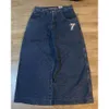 Jnco workowate hip hop rock haft haftery mężczyźni kobiety 2023 nowa moda streetwear retro haruku high talia szerokie nogi dżinsy