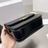 Yeni Tasarımcı Teen Triomph Deri Deri Cowhide Bag Crossbody Kumaş Baskı Çantası Eyer Çantası