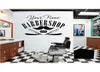 Customizable Barber Shop Name Sticker Barber Shop Salon Salon Shopfront Decorative Window Sticker Wall Sticker MF52 2012039019529