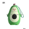 Water Bottles 280Ml Cartoon Avocado Water Bottle Portable Kawaii Kettle Double Layer Student Cute Cup Juice Drinking Cups Jy04 Drop De Dhrvk