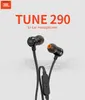 Słuchawki słuchawki Narzędzia Ręczne Tune 290 Przewodowe słuchawki Sport Pure Bass stereo zestaw słuchawkowy 1 zdalne wkładki douszne z słuchawkami dousznymi MIC T290 dla H240306