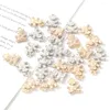 Charms 12x18mm Animal Plastic Pendant 100Pcs Gold Silver Color CCB For Charm Jewelry Making DIY Handicrafts Necklace Bracelet