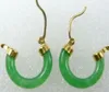 Dama Verde Jades Natural Jade anular Pendientes01234566247275