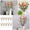 Flores decorativas 1 peça de ovo de páscoa decoração de árvore ramo corda feliz com festa diy suprimentos leste j2z4