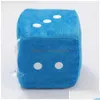 Julekorationer Korta P -nummer DICE Education Aids Side Length10cm Soft Toys Game Props Letter Adsorbable Stuffed Toy Drop D DHF5U