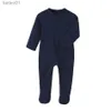 Footies Infant Onesie Newborn Zipper Footie Children Long Sleeve Bunting Pajamas Baby Blue Red Orange One-Piece Easter Romper 0-12 Month YQ240306