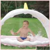 Air Inflation Toy Rainbow Shade N Splash Sprinkler och Pad 5 Drop Delivery Sports Outdoors Water Sports Beach Equipment DH9BF