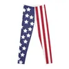 Active Pants American Flag Leggings Push Up Fitness Sportwear Woman Gym Jogger Womans Womens