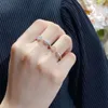 Desginer Messikas jewelry Precision Edition Messica Water Drop Rock Sugar Ring Full Diamond Open Ring