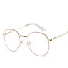 Lunettes de soleil Cadres Oreilles de chat Style Couleur dorée Yeux Finis Myopie Lunettes Sexy Femmes Fille Myope Lunettes Optiques -100 -200 -250