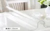 10mm su geçirmez PVC Şeffaf Tablo Bezi Plastik Mat Pad Koreli Dikdörtgen Tablo Bezi Koruyucu için Yumuşak Cam