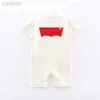 Footies baby Rompers Boys girls designer print Pure cotton Comfortable breathable jumpsuit Lev15- newborn romper 240306